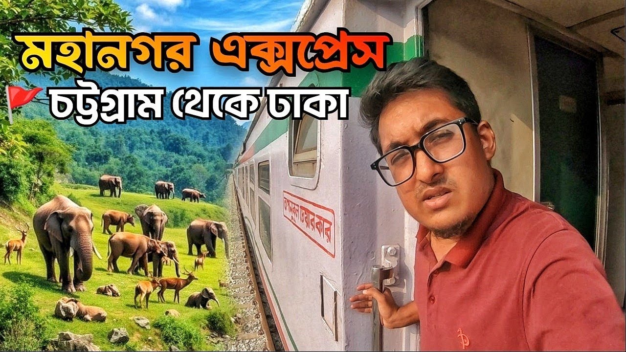 পাহাড়ের সৌন্দর্য উপভোগ সাথে ট্রেন ভ্রমণ || Mohanagar Express Train || Chittagong To Dhaka 