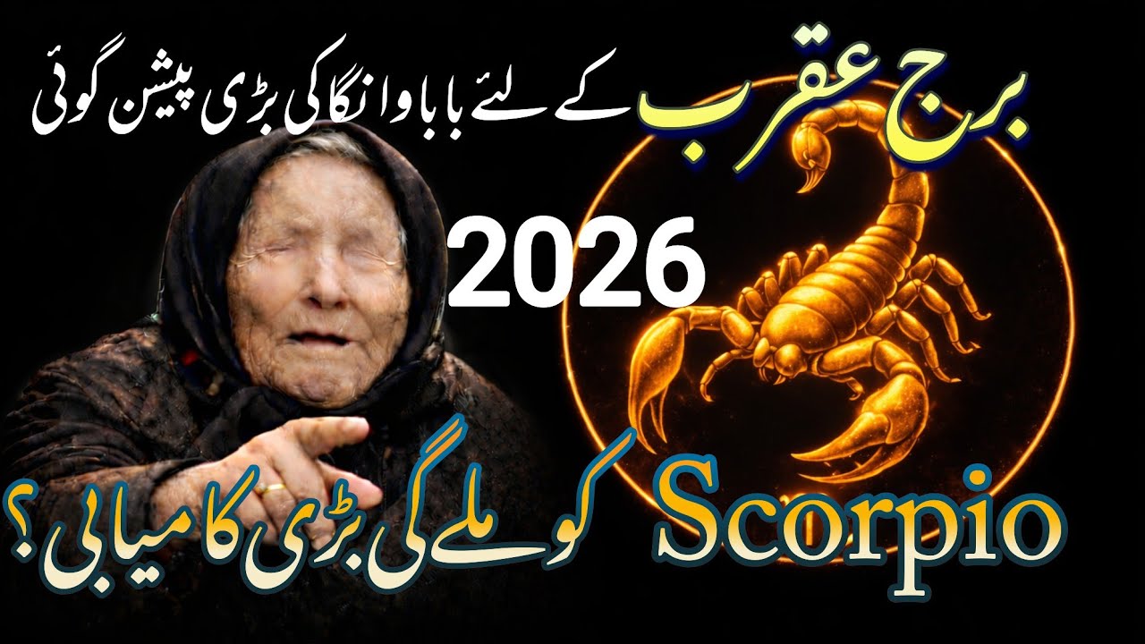 Baba Vanga Prediction 2026 for Scorpio ||  Life Changing Year || Syeda Khanam Bukhari 