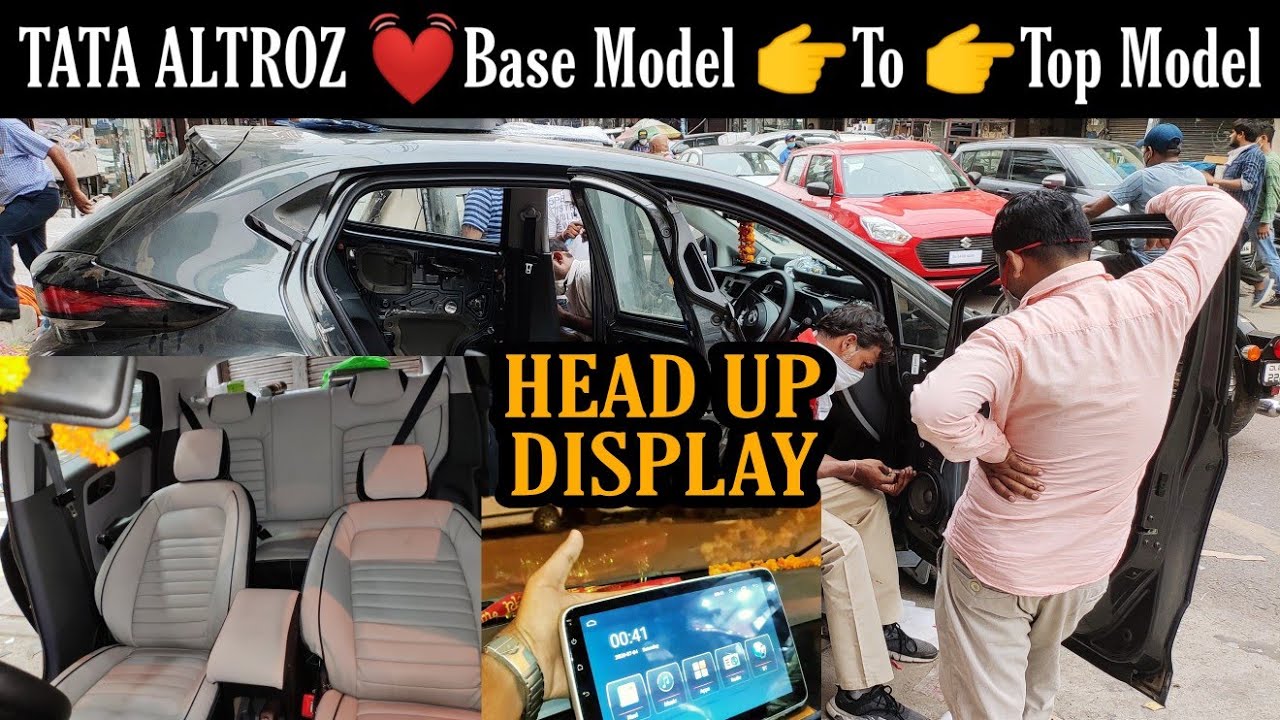 Modified ALTROZ || XE MODEl TO XZ || Android Head up display || JBL SOUND || Full Interior || Muters