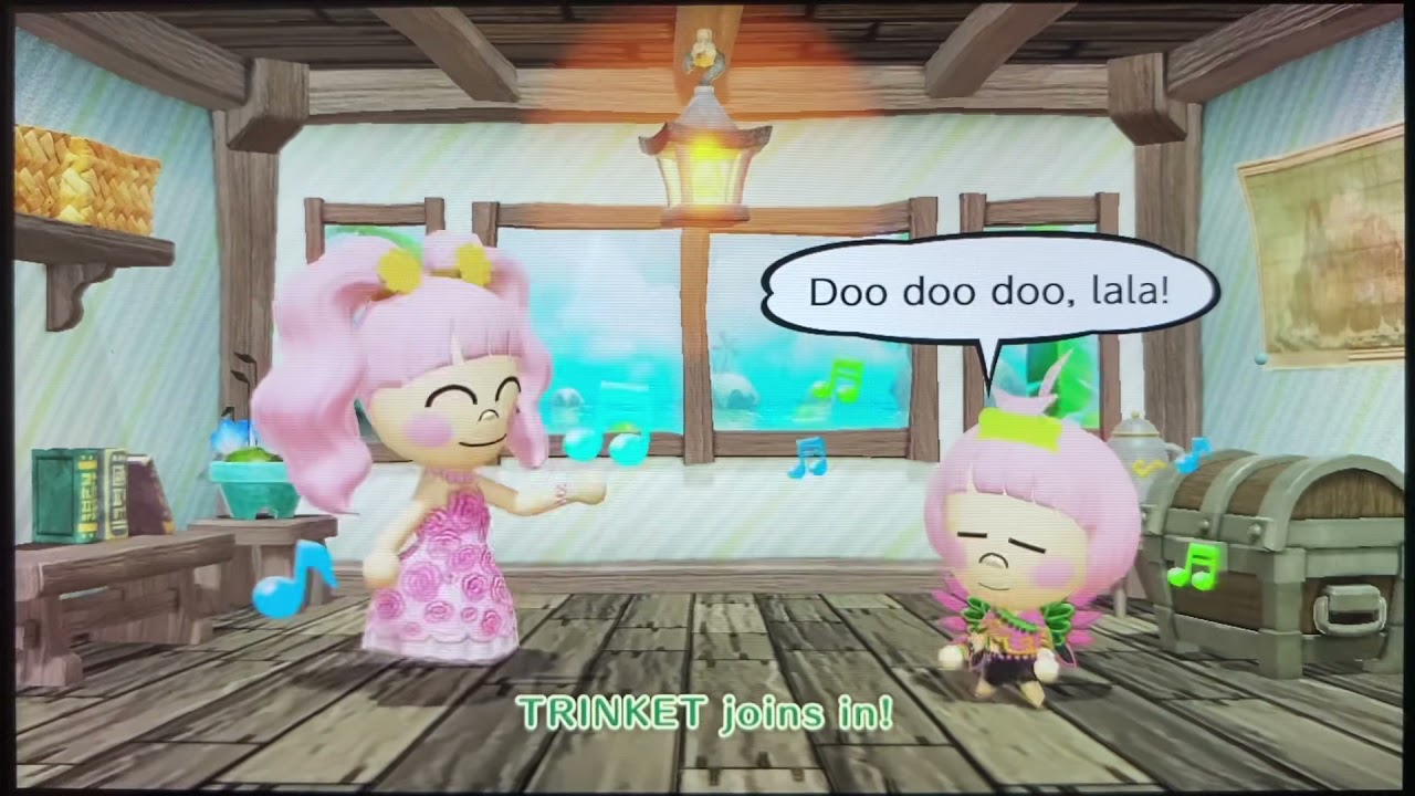 Jewel sparkles and trinket sparkles singing