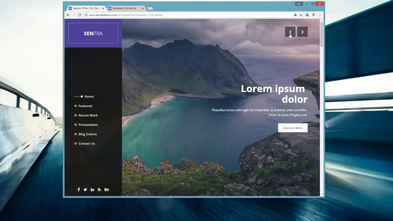 Sentra HTML CSS Template