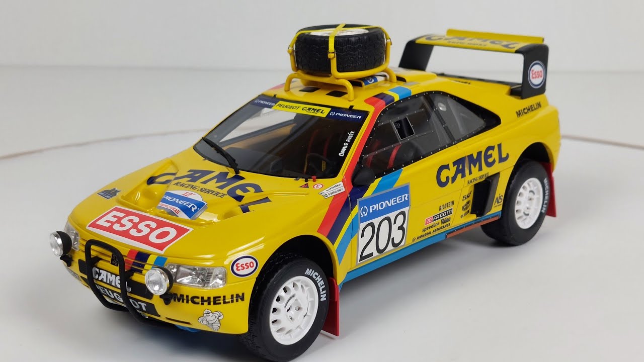 Peugeot 405 T16 Team Camel Rally Paris-Dakar 1990 A.Vatanen/B.Berglund by Otto 1:18