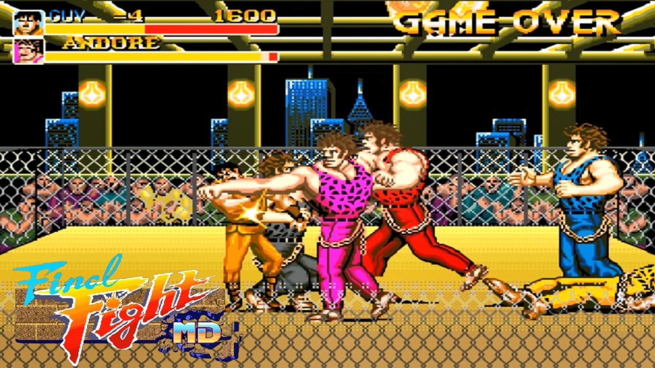 Final Fight MEGA DRIVE -Guy-  ANDORE'S CAGE Suvivor Mode