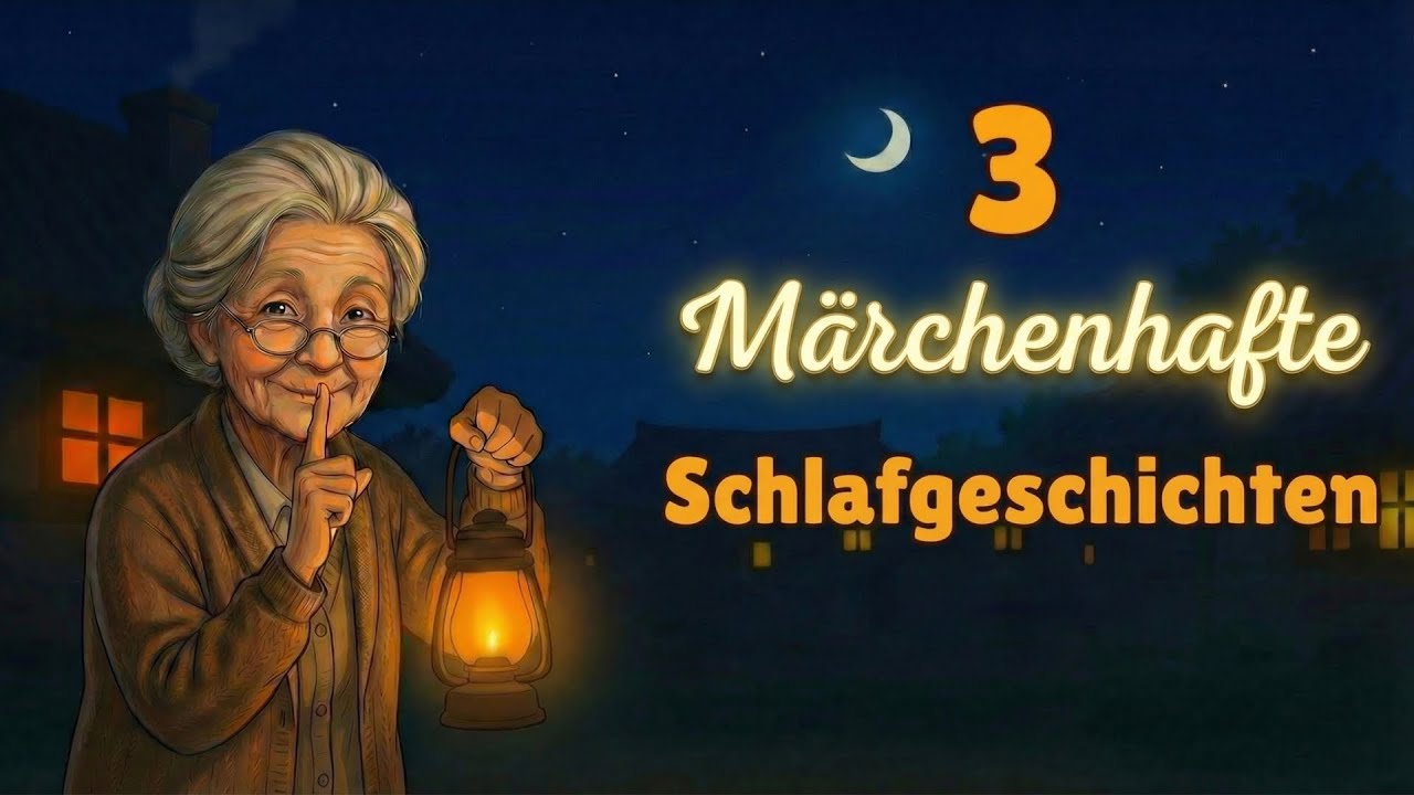 🌙✨ 3 ENTSPANNENDE Einschlafgeschichten 😴 SCHLIESS DEINE AUGEN und schlaf ein…