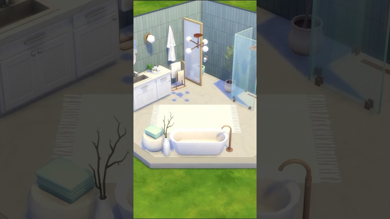 Modern Bathroom in the Sims 4 #sims4 #thesims4 #sims4build #game #sims #sims4speedbuild