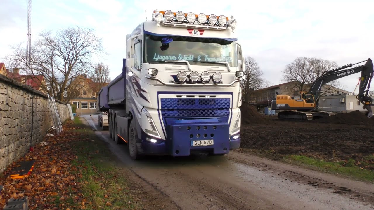 4K/Volvo team vid bygget i Visby 27 nov 2024