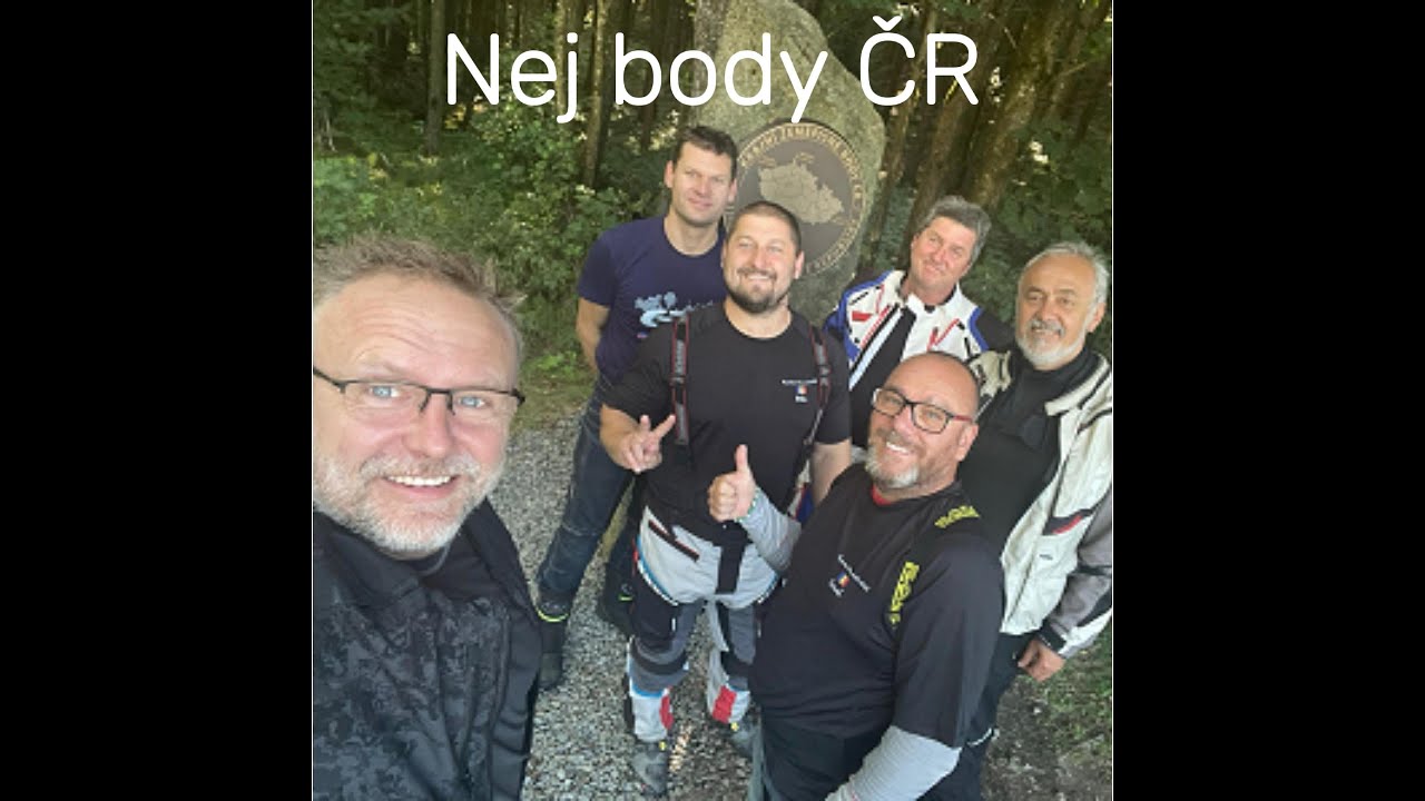 Moto výlet srpen 2025 nej body ČR
