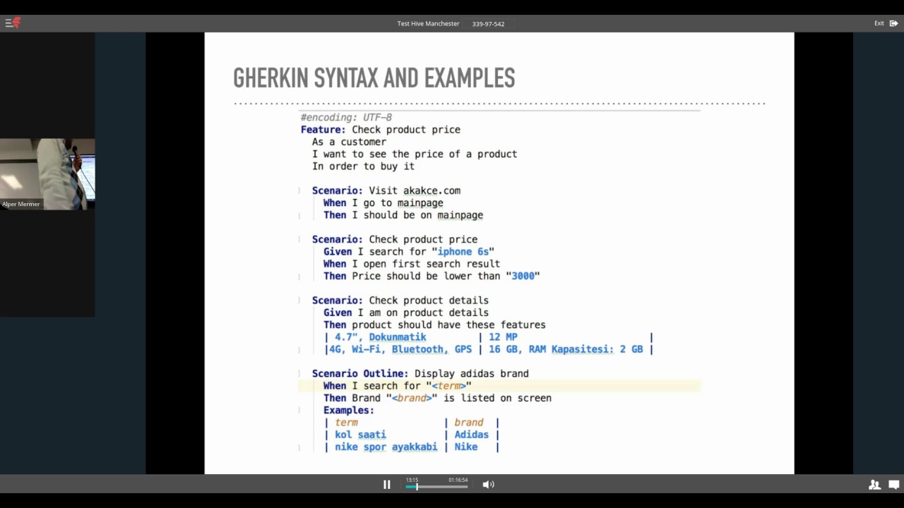 BDD in Testing - Examples in Cucumber: Alper Mermer
