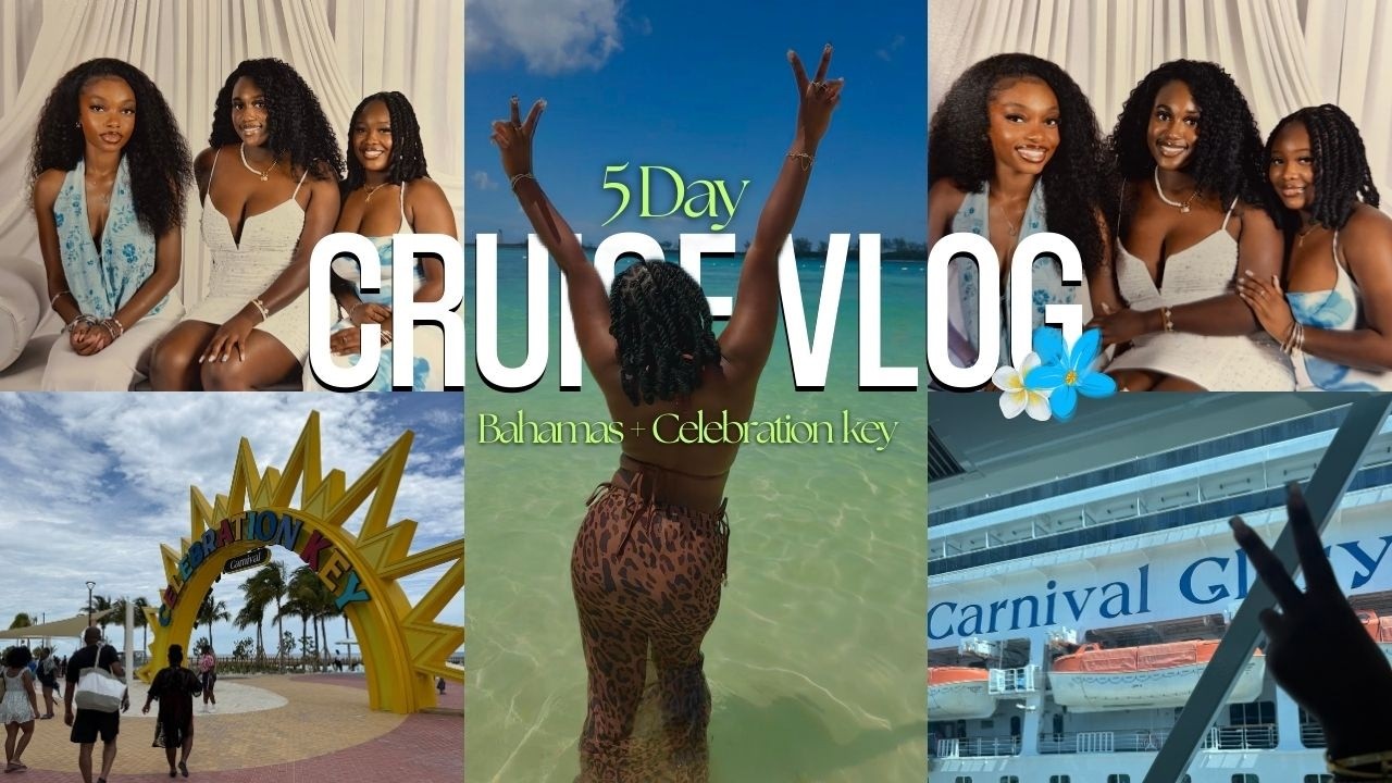 VACATION VLOG ★|5 day carnival cruise, exploring BAHAMAS & CELEBRATION KEYS 🫧