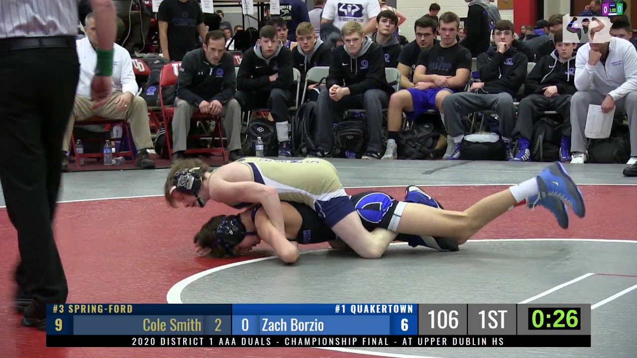 2020-02-01 Quakertown vs Spring-Ford (D1 Duals AAA championship)