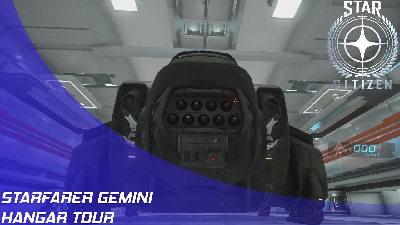 Star Citizen: Starfarer Gemini Hangar Tour!