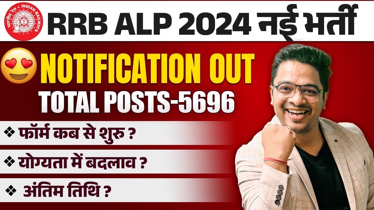 RAILWAY ALP NEW VACANCY 2024 | RRB ALP NOTIFICATION, ELIGIBILITY, SYLLABUS, AGE LIMIT BY  AMAN SIR