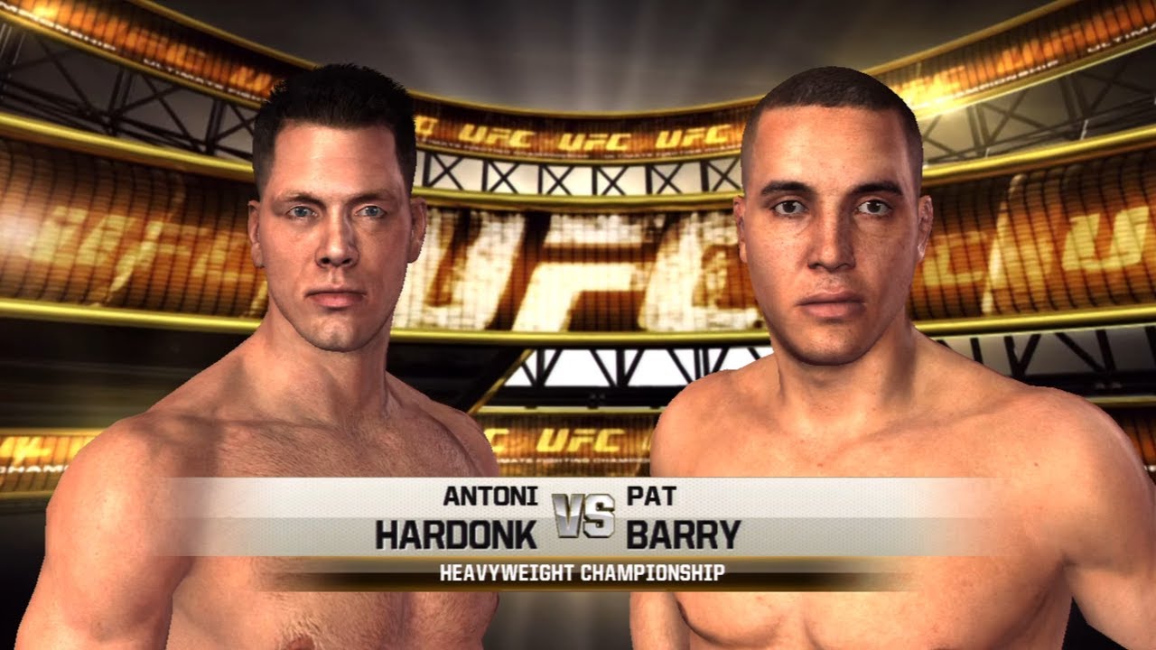 UFC Undisputed 2010 Gameplay Antoni Hardonk vs Pat Barry