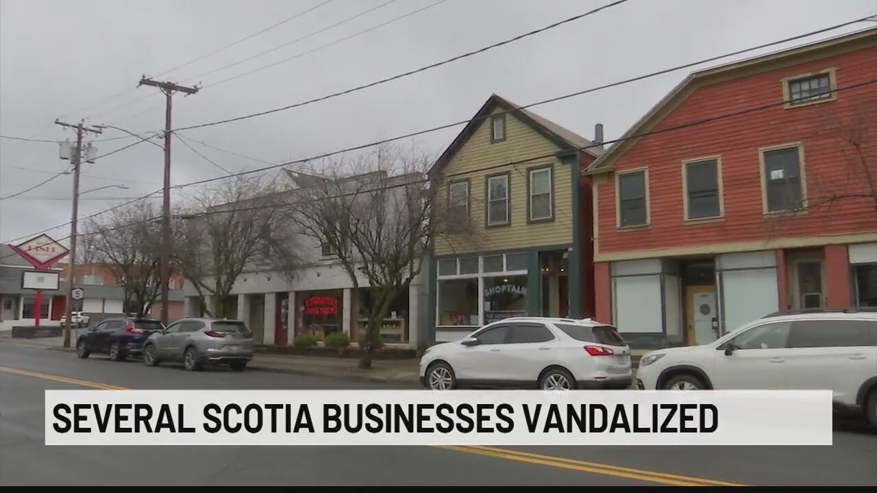 Scotia shops damaged by vandalism