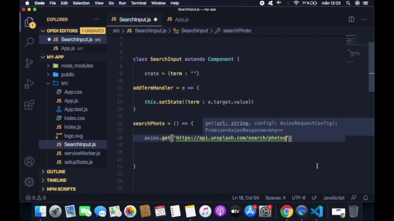 🔥🔥🔥 Implementing Unsplash API using ReactJS Eps 4