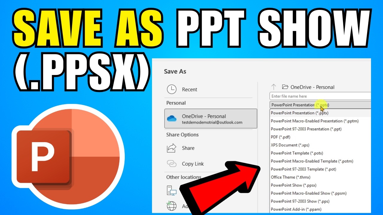 How To Save A PowerPoint As A PowerPoint Show (PPSX) (2026) (Complete Guide)