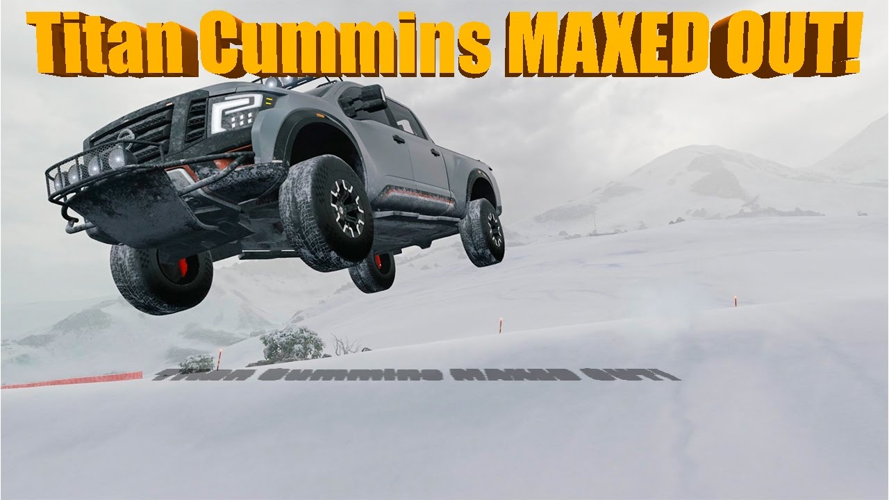 Forza Horizon 3 | Blizzard Mountain | Nissan Titan CUMMINS 1,500 FT/LBS Full Build! SNOW PARK!