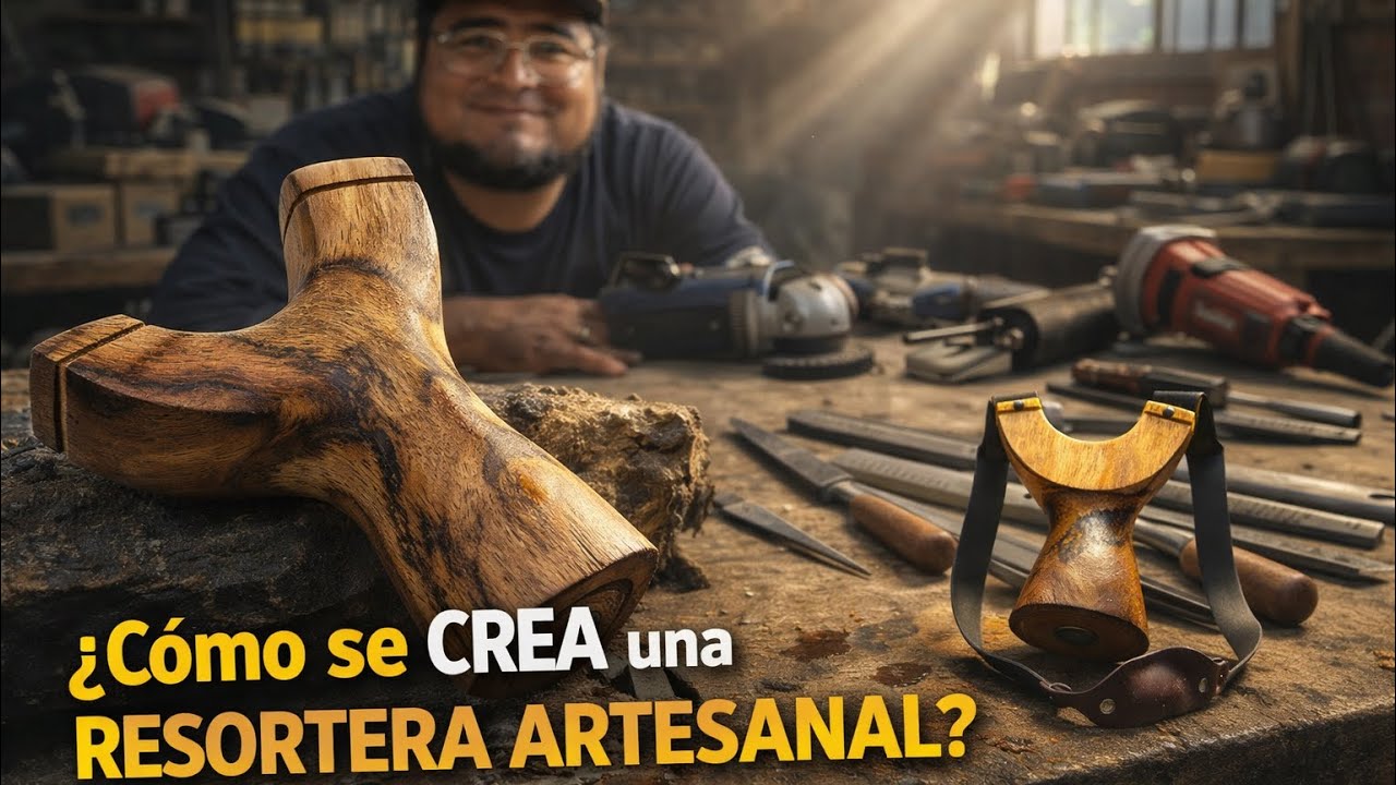 Hicimos una resortera de horqueta gigante!! #artesanal
