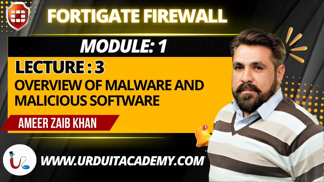 Module 1 | Lecture 3 : Overview of Malware & Malicious Software 🦠💻 | Cybersecurity Basics