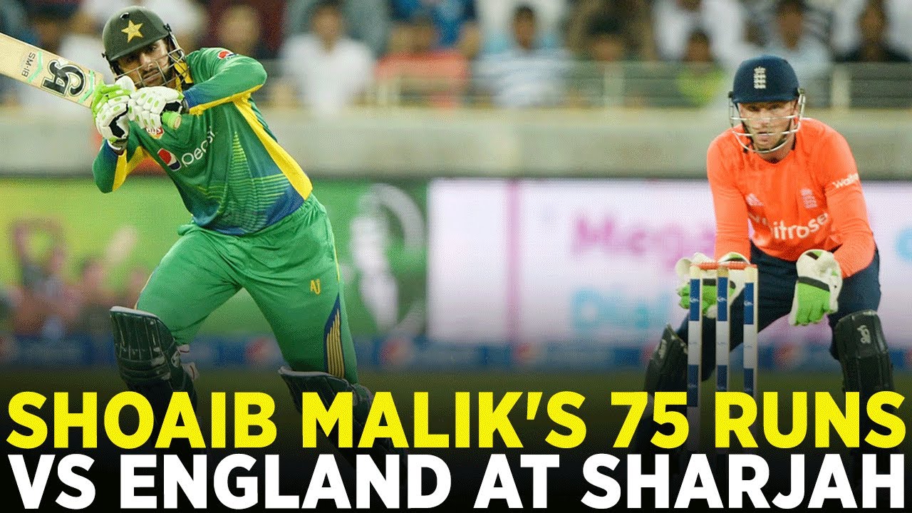 Shoaib Malik's Explosive 75 Runs vs England | T20I Thriller at Sharjah | Pakistan vs England | M4C2A