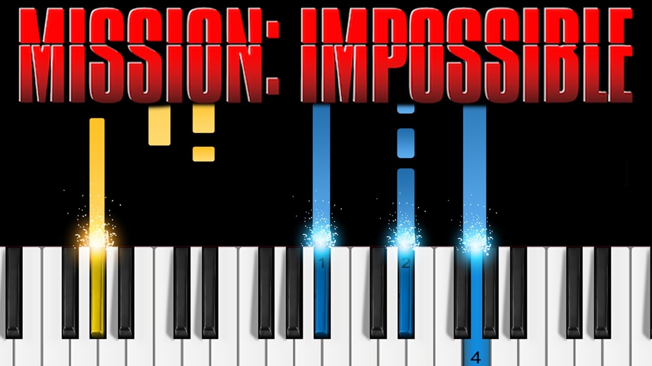 Mission Impossible Theme - EASY Piano Tutorial
