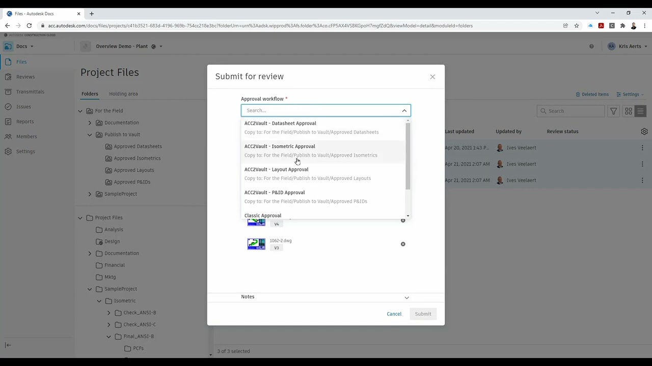 Autodesk Construction Cloud & Vault integration