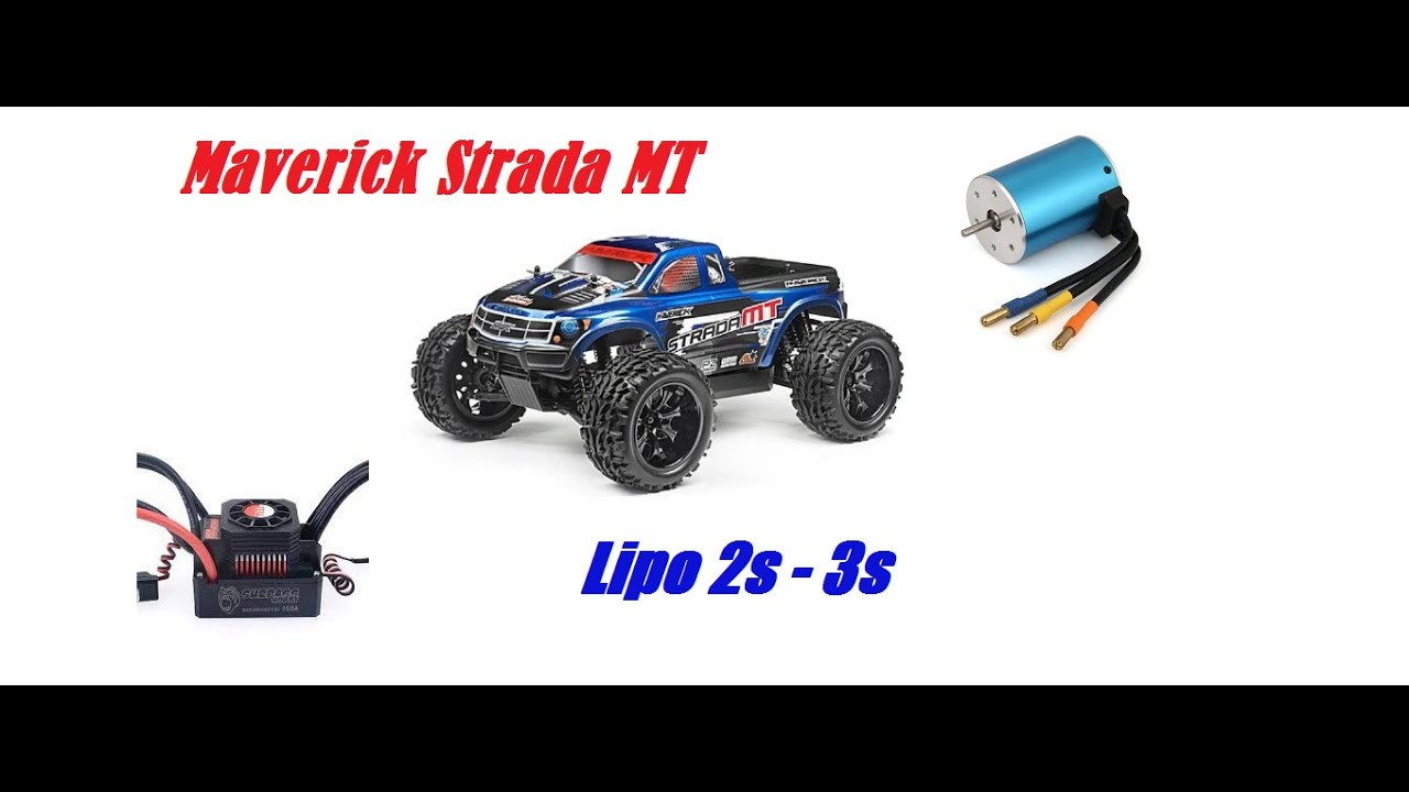 Maverick Strada MT | Brushless ESC + MOTOR | Lipo 2s-3s | Konwersja na silnik bezszczotkowy 3100kv