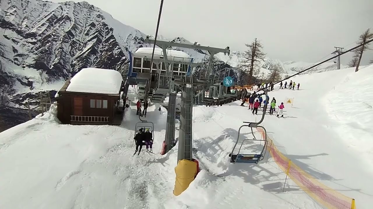 (17/03/2024) Risalita integrale della Seggiovia CCM "Pian dell'Alpet-Bric Rond" di Prali(TO)