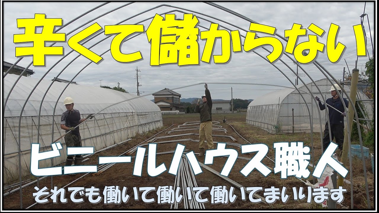 ニッチ産業で頑張るビニールハウス職人とは私達のことです！