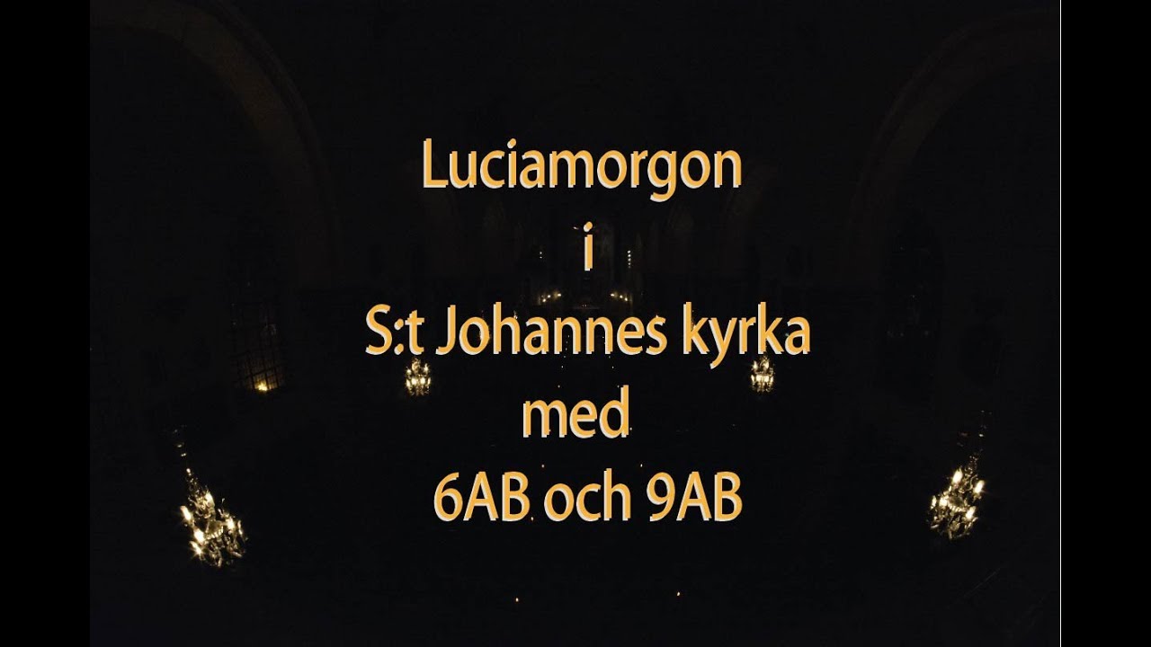 Livestream från S:t Johannes kyrka Luciamorgon