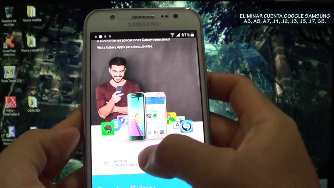 ELIMINAR CUENTA GOOGLE en SAMSUNG GALAXY ( S5,A3,A5,A7,J1,J2,J3,J5,J7,A8,A9, Note, ETC, ETC... )