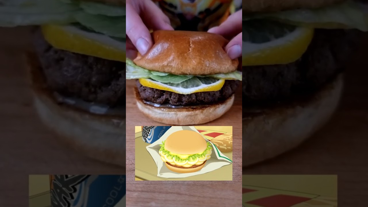 Boruto's Super Sour Lemon Burger 🍋🍔 #boruto #lemon #burger #shorts