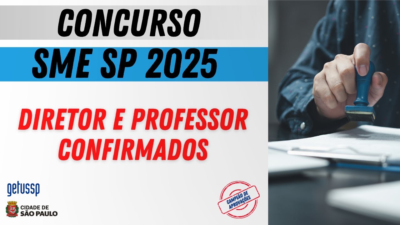 Concurso Professor e Diretor Prefeitura SP 2025