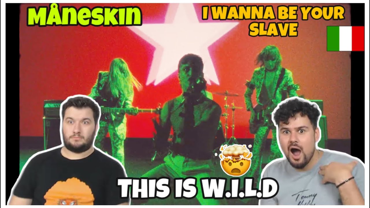 Reaction to the Eurovision Song Contest Winners NEW MUSICVIDEO: M&aring;neskin - I WANNA BE YOUR SLAVE