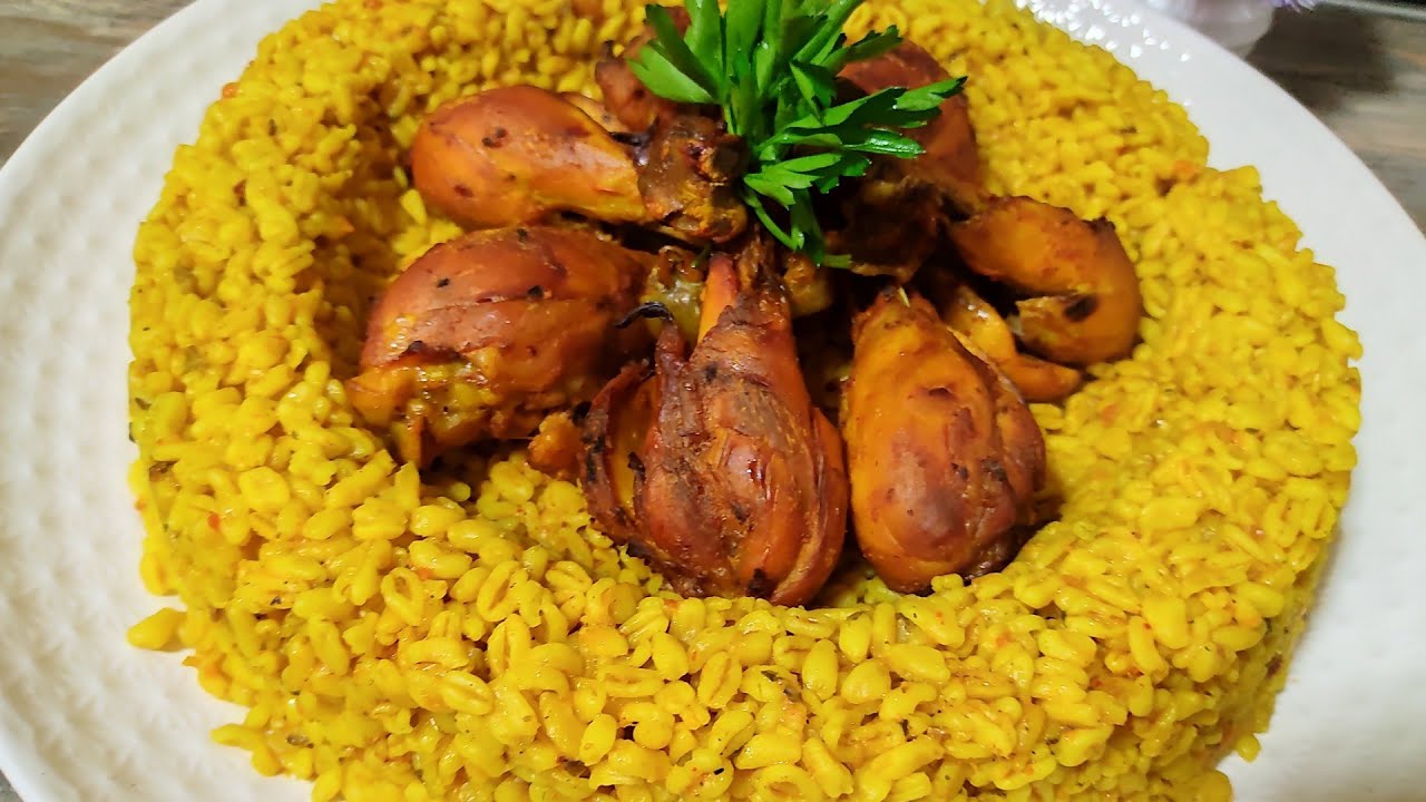 أحسن من المقارونية والأرز !!! إبلي اوالقمح المفسخ بالدجاج طبق صحي إقتصادي سهل وسريع كيجي لذيذ بزززاف