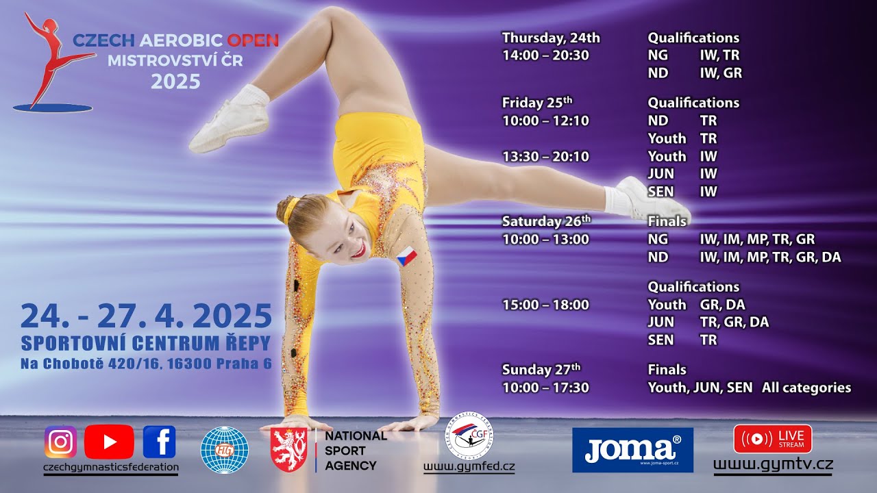 CZECH AEROBIC OPEN 2025 - FRIDAY - QUALIFICATION - ND TR, YOUTH TR