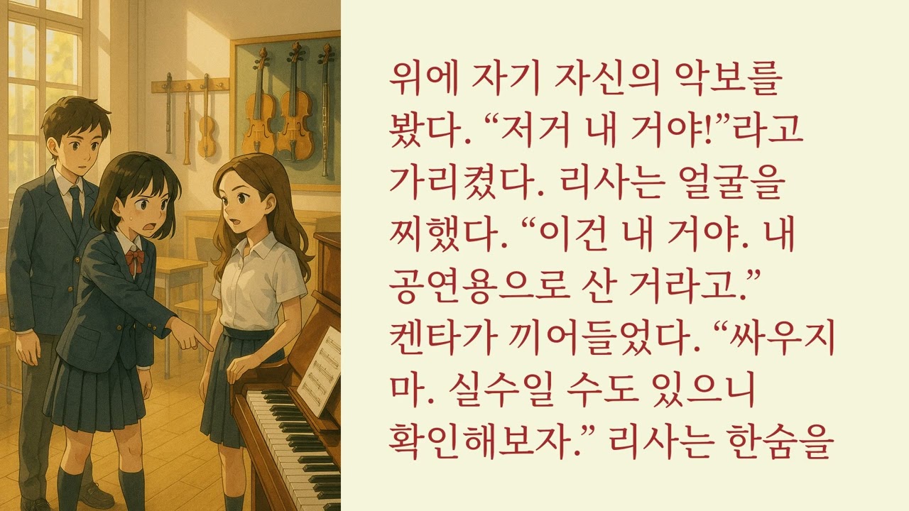 마지막 콘서트 | Intermediate Korean Story Reading | Listening Practice | Short Stories