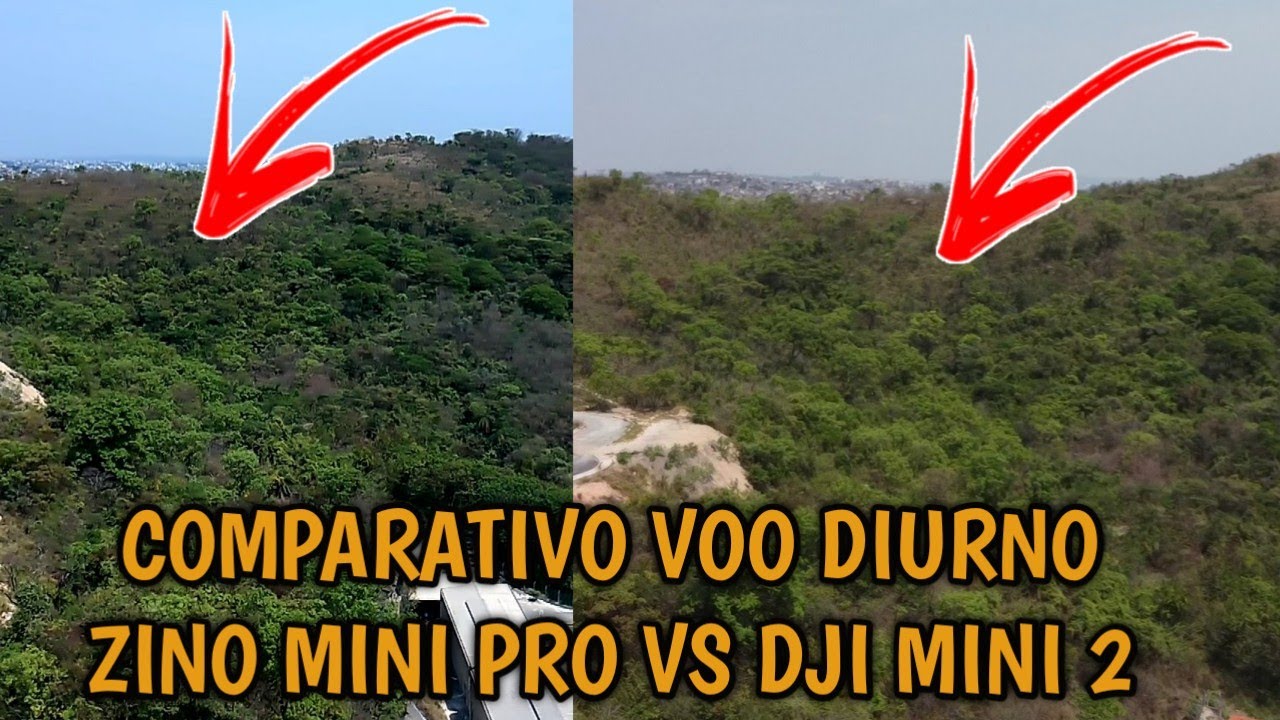COMPARATIVO FILMAGEM DO ZINO MINI PRO VS DJI MINI 2 E MUITO MAIS