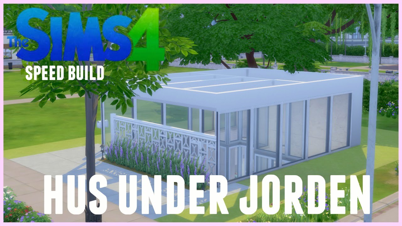 The sims 4: Speed build - Bygger ett hus under jorden