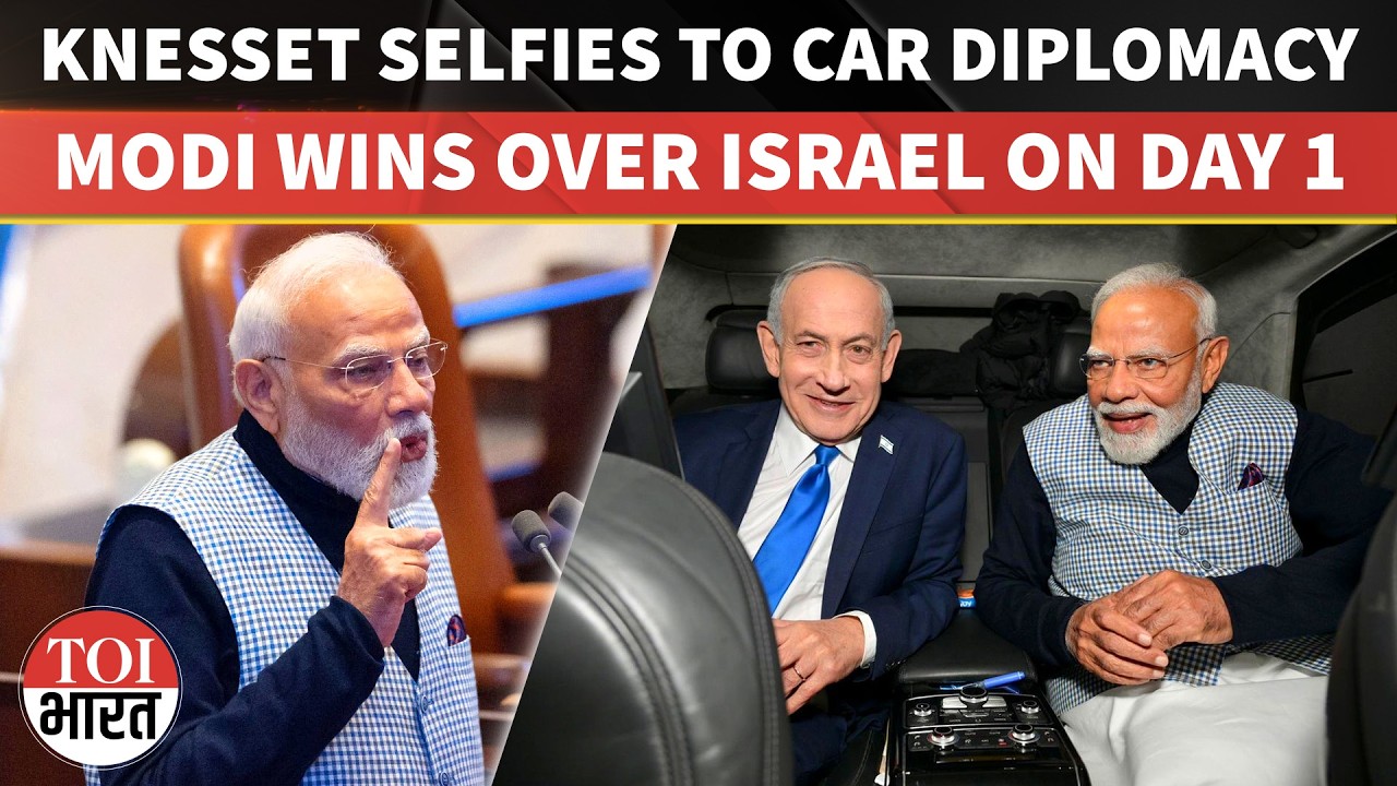 Car Diplomacy To Selfies In Parliament: PM Modi Wins Israel Hearts On Day One Of His Historic Visit