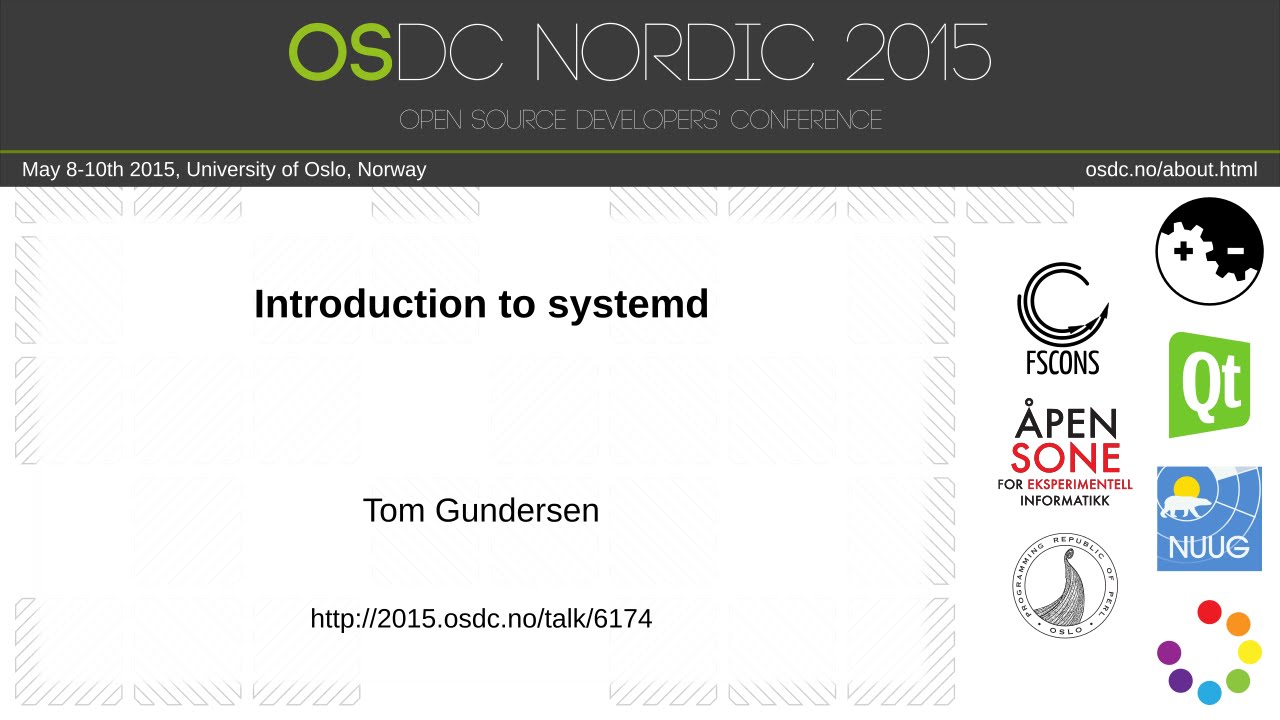 Tom Gundersen - Introduction to systemd