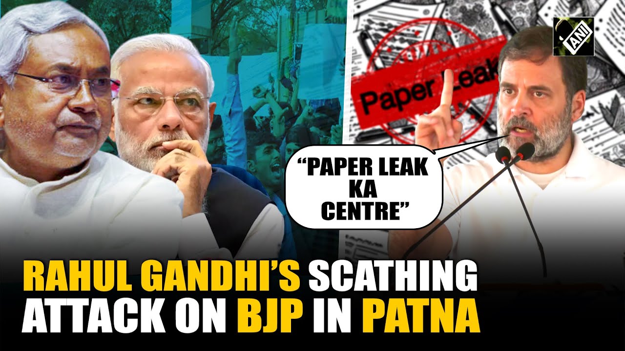 &ldquo;Paper leak ka centre&hellip;&rdquo; Rahul Gandhi slams BJP, accuses it of undermining rights of people of Bihar