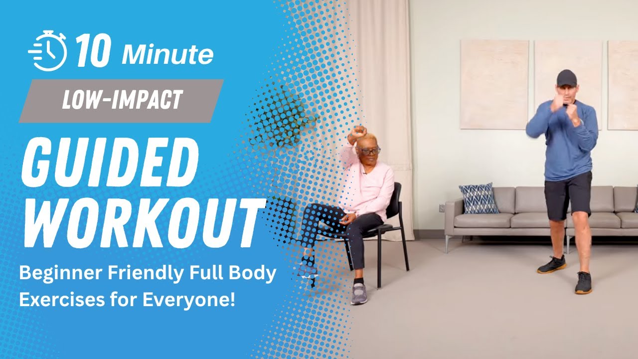 Seated or Standing Shadow Boxing HIIT | 10-Minute Cardio Workout