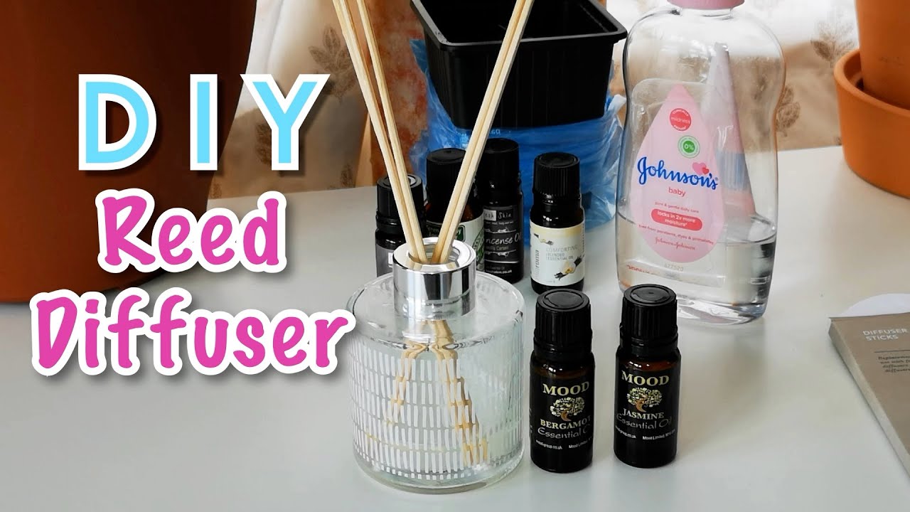 How to Make Your Own Reed Diffuser Bergamot and Jasmine Essential Oils | DIY | K’s Mum