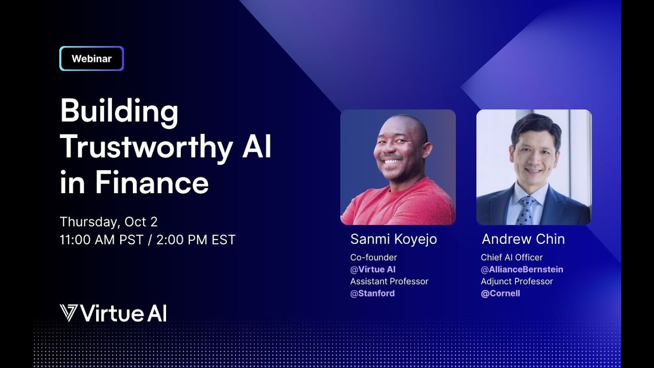 Webinar: Building Trustworthy AI in Finance