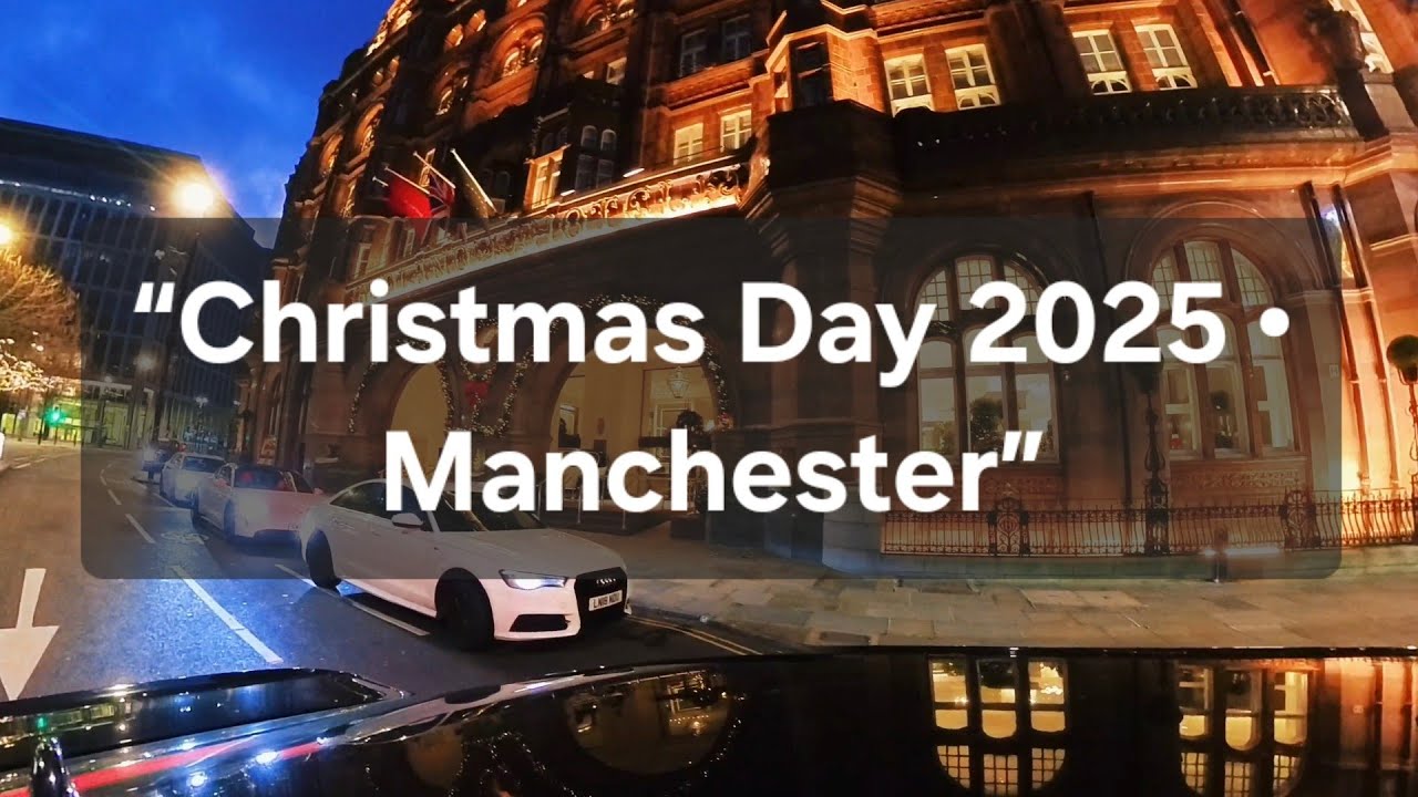 Christmas Morning Drive Through Manchester 2025 – Stockport to City Centre in Stunning 360°