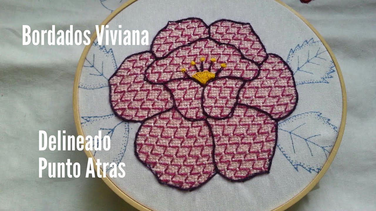 Delineado PUNTO ATRAS Rosa,Flores,Etc