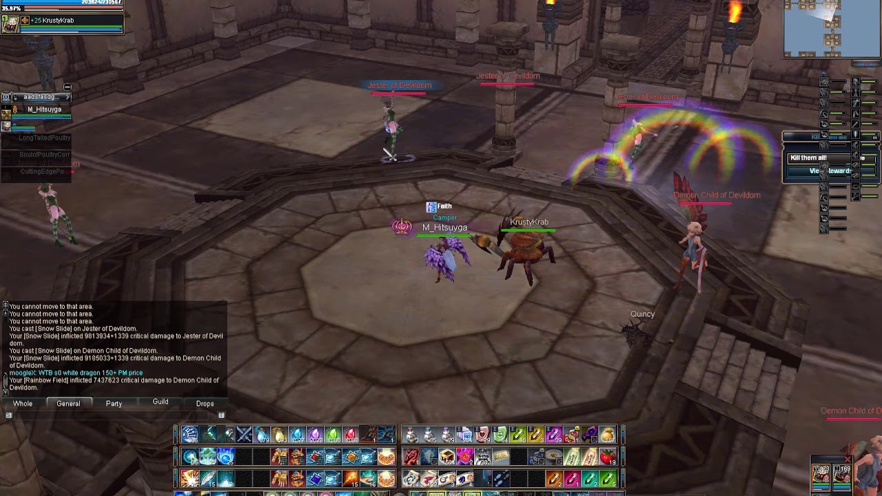 Rappelz 9.6: S6 Cardinal Solo (damage shown)