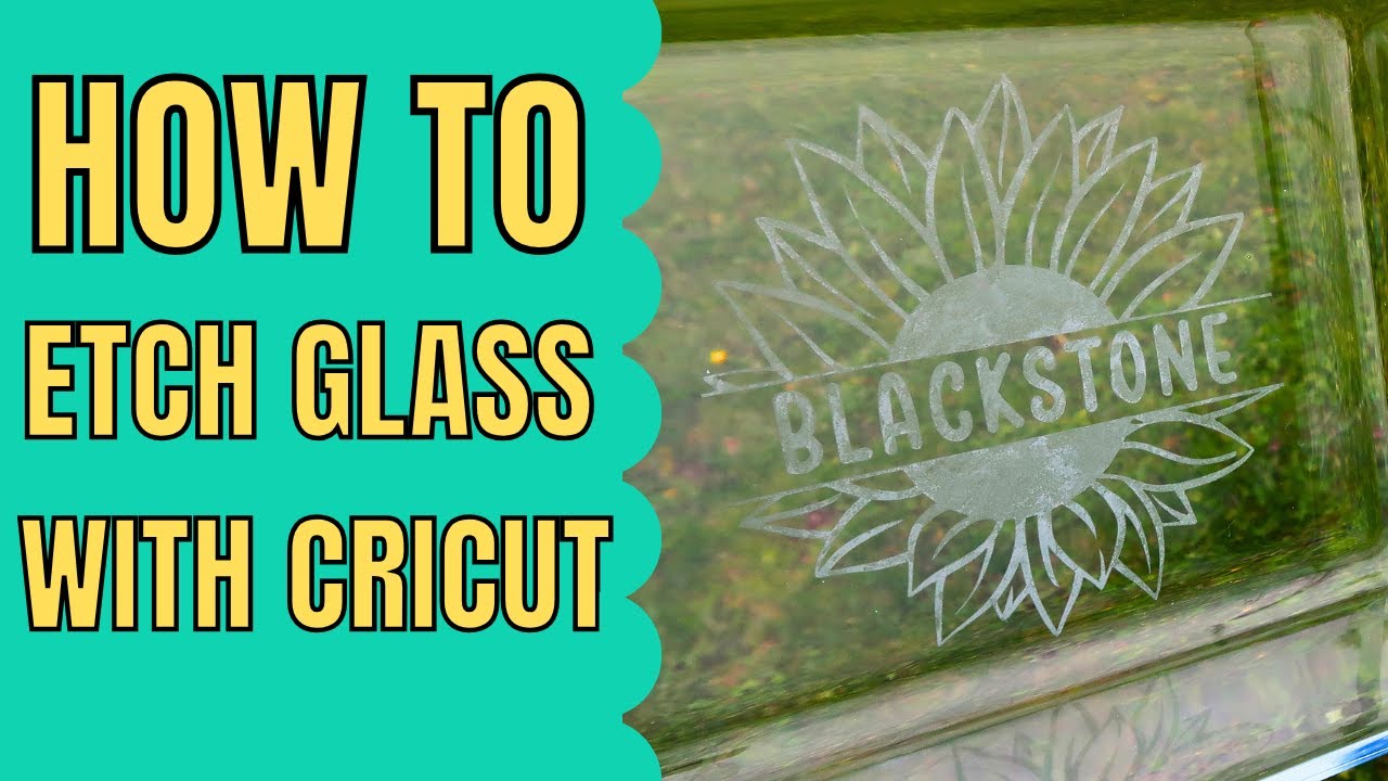 How to perfectly etch glass with Cricut and armour etch cream