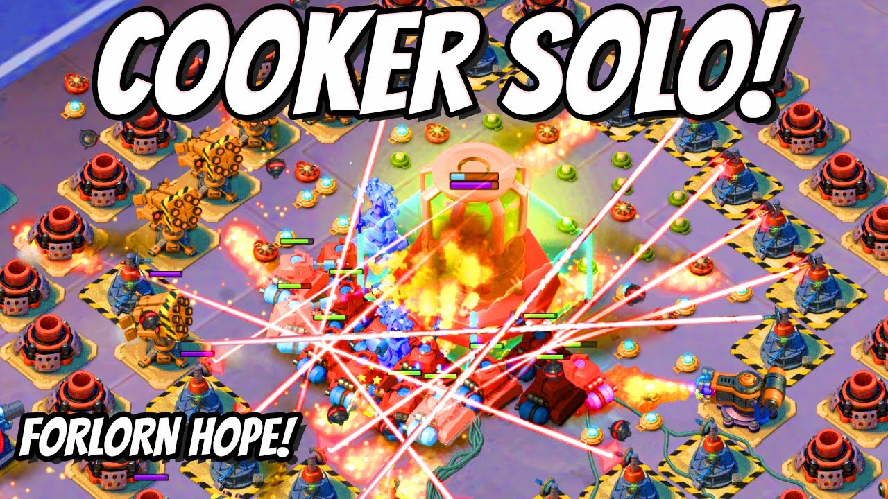 Boom Beach Cooker Solo - Life Leech Scorchers!